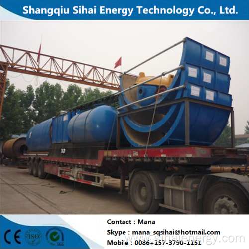 Batch handling 10 tons pyrolysis plant